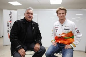 Dr Vijay Mallya and Nico Hulkenberg 2