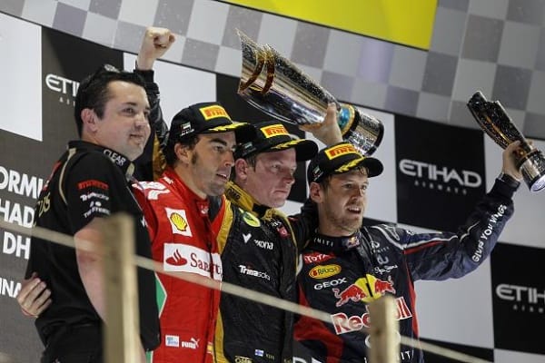Abu Dhabi podium 2012