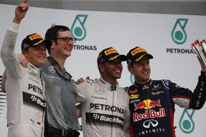 Malaysia GP podium 2014