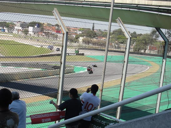 Turn one at Interlagos