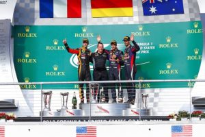 Renault podium at Austin