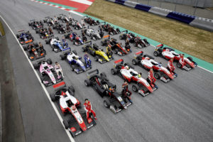 Grid photo with all drivers and cars, FIA Formula 3 European Championship Test Spielberg (AUT) - 26. - 27. March 2018