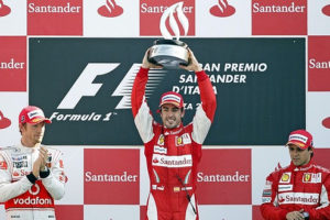 Fernando podium monza 2010