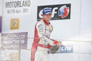 Rossi on the podium Aragon 2011 WSR