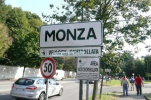 Monza city sign